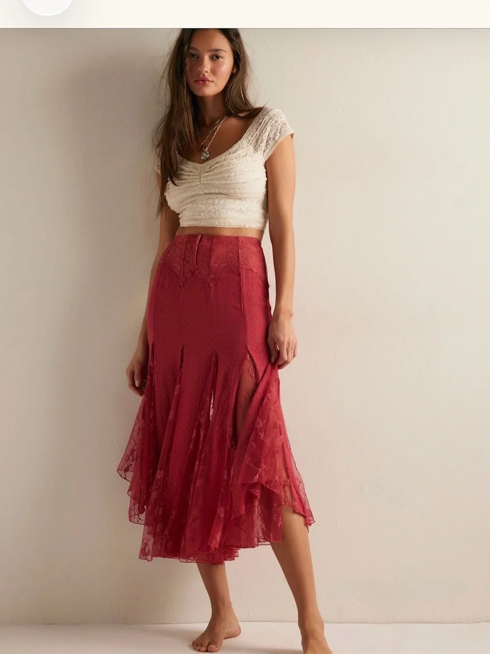 Nice To Meet You Maxi Slip Skirt - Picture 1 of 6